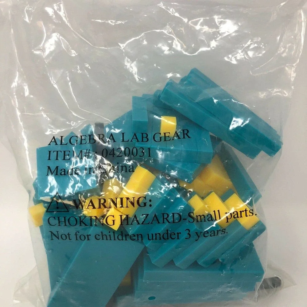 Math Manipulative Student Block Set Algebra Lab 103 Pieces Activity Homeschool - Picture 11 of 11